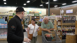 PTS field team event setup inside a retail environment